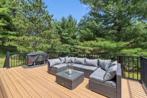 The maintenance-free deck is quite large at 20 x 13.