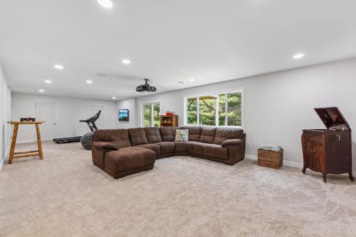 This family room space is huge with endless possibilities.