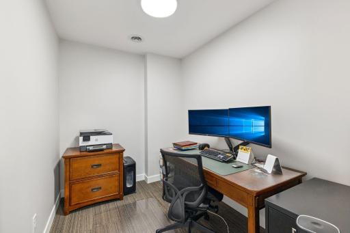 There is a dedicated home office for those working from home.