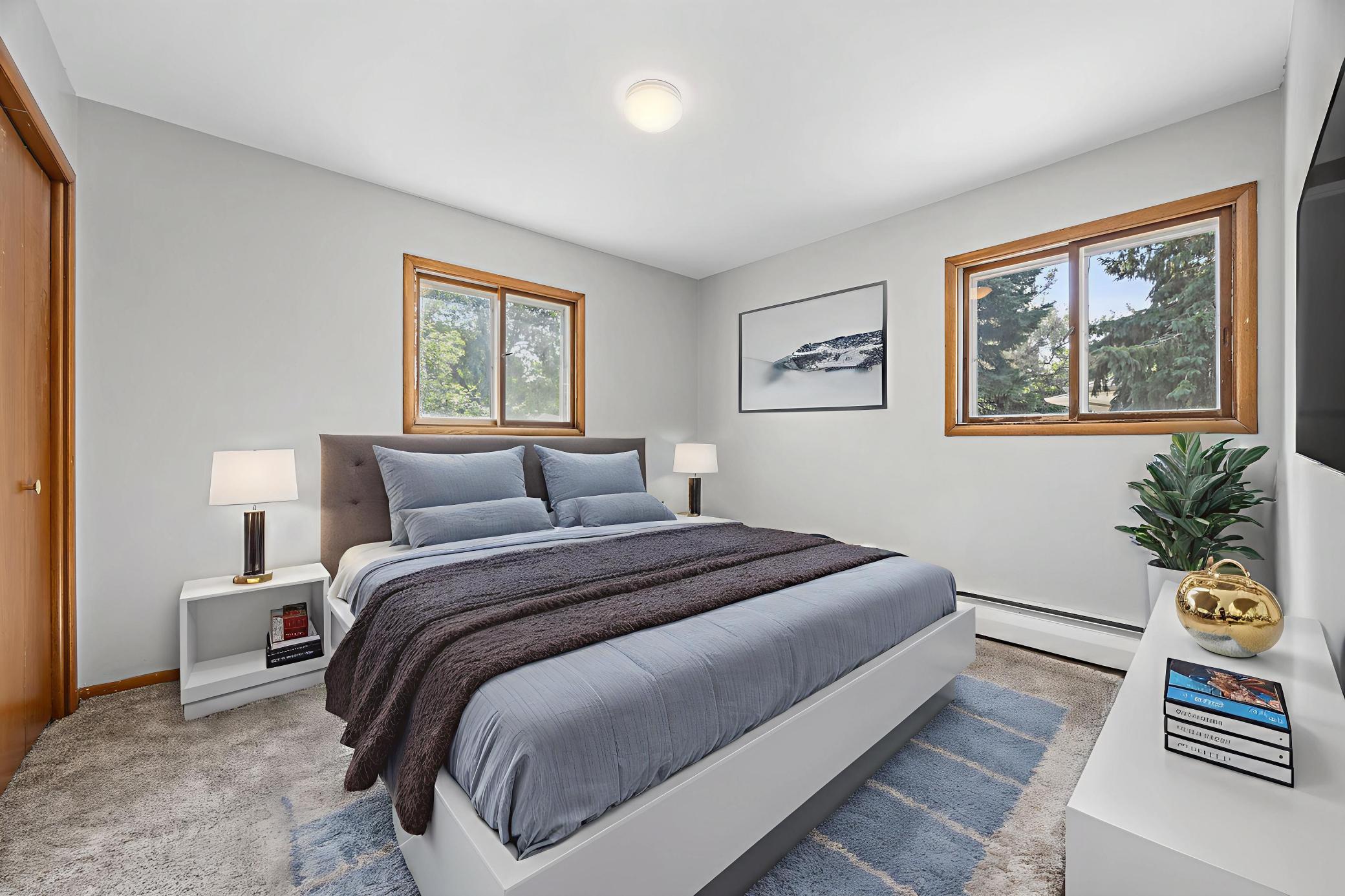 virtually staged- bedroom 3