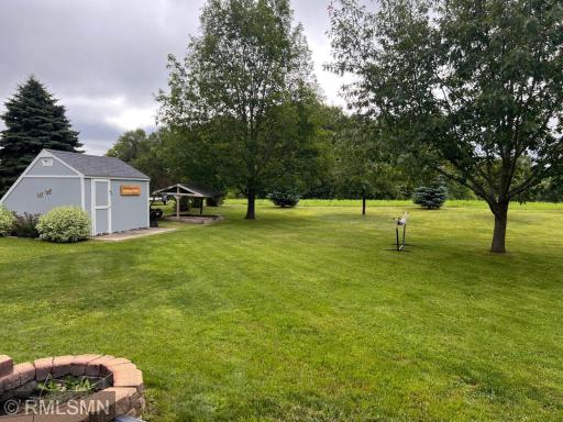 Backyard view from deck