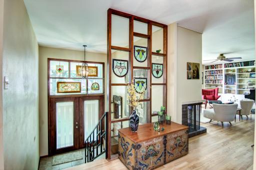 Large front entry that faces south affording loads of natural light!