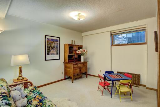 Two lower level non-conforming bedrooms BOTH w/sleeping space and then adjacent play spaces!