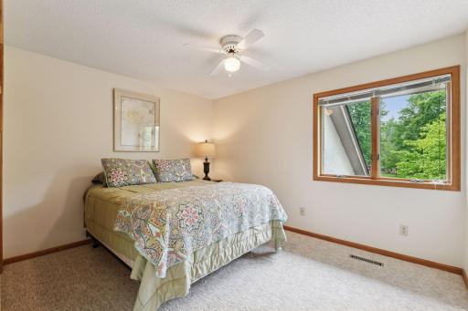 2nd bedroom in upper level with nice closet space as well.