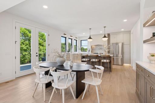 Stunning views and natural light from every angle of the home, formal dining can lead straight out onto the enormous maintenance free decking, nestled above the tree tops.