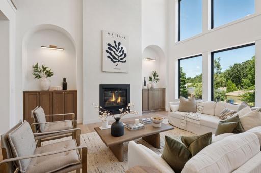 Iconic arches elevate this brilliant and bright oasis.