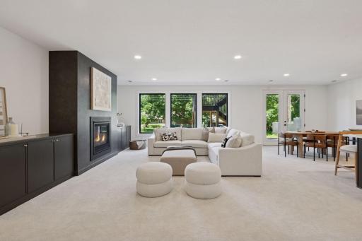 This walk out lower level is a masterclass in luxury, seamlessly blending comfort and sophistication.
