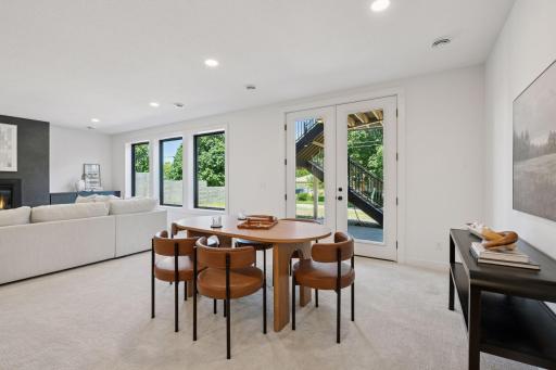 Full walk-out basement with views and sunlight.