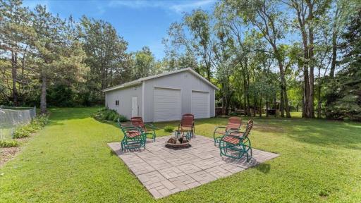 Great entertaining space! Check out that 28x32 pole shed.
