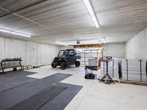 Huge lower level garage with private entrance to home