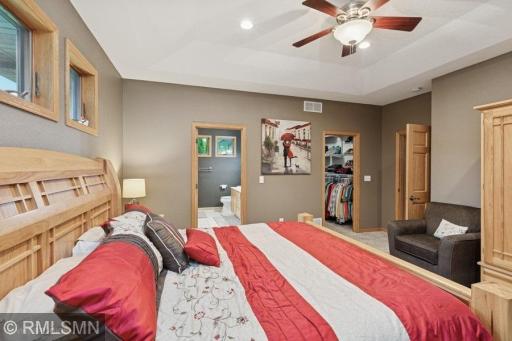 Primary bedroom with private bath and walk in closet!