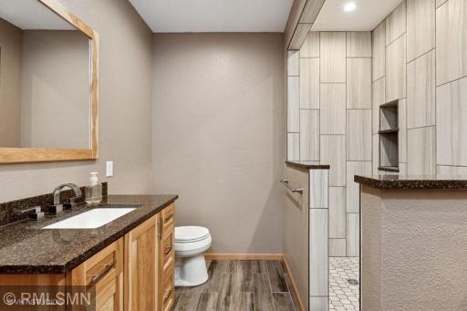 Shower was recently finished and just needs the hardware!