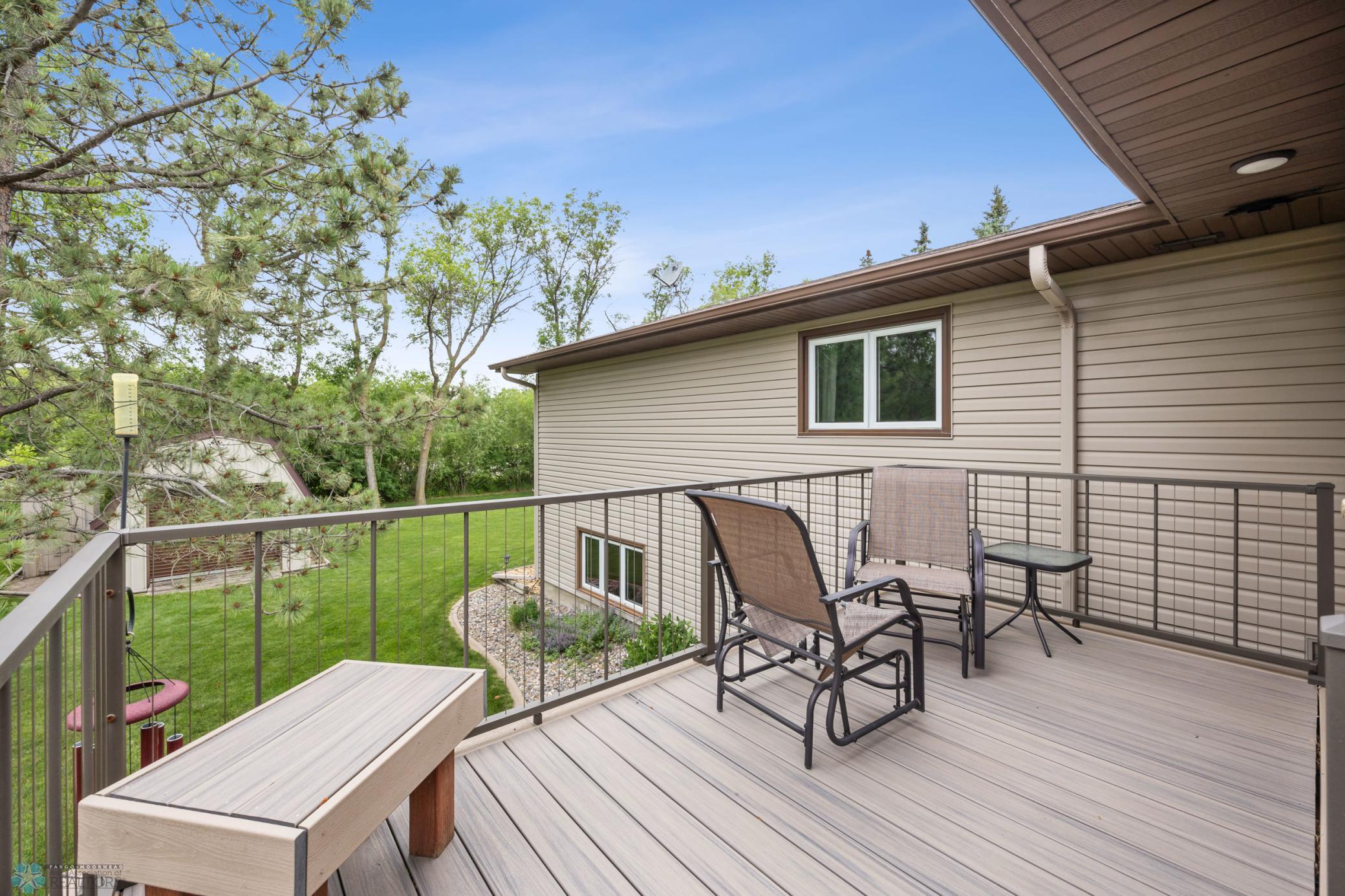 Deck off upper level