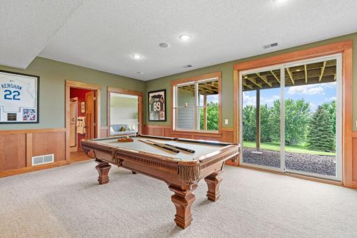 Finished walkout LL w/ Family Room, Gaming Area, 5th Bed/Flex Room, Â¾ Bath & Storage
