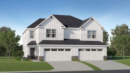 (Virtual rendering) Exterior rendering of the home, features will vary.