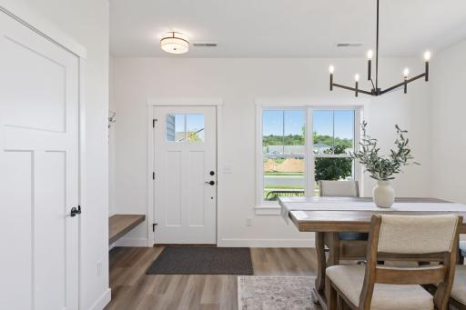 Front entryway leads to a bright and airy space