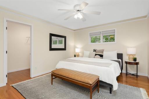 Huge walk in primary bedroom closet--ready for your closet design