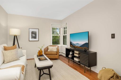 Main level family room--nice surprise to have two main level living spaces