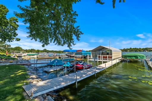 Dock and lifts not included. Lots of space for your boats and water toys!