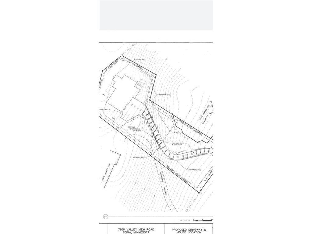 A different concept with construction of new driveway