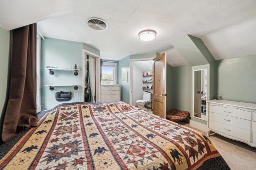 Primary Bedroom upstairs with own 1/2 bath!