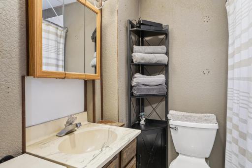 Full bathroom on main floor-convinent in the entry