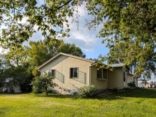 The southern exposure of home is eye-catching.