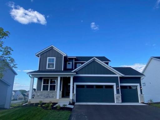 Landscaping, sod and irrigation now complete! 4 bedroom home, and unfinished basement and walkout!! Main floor office/sitting room; And Charming front porch! Large 3-car garage! and Huge backyard you will love!