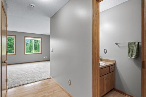 Convenient little 1/2 bath on the main level.