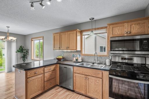 Plenty of natural light on this level.