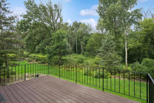 The large maintenance free deck is the perfect spot to take in the amazing scenery.