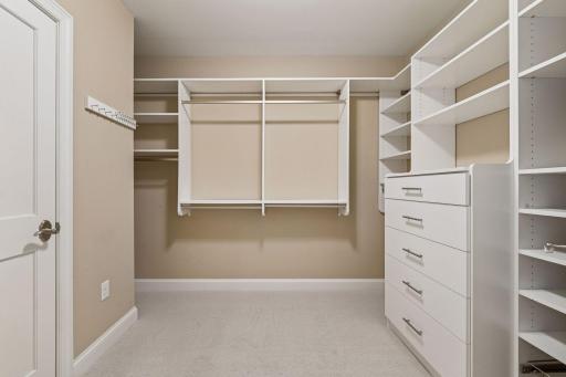 Second walk-in closet in the owner's suite.
