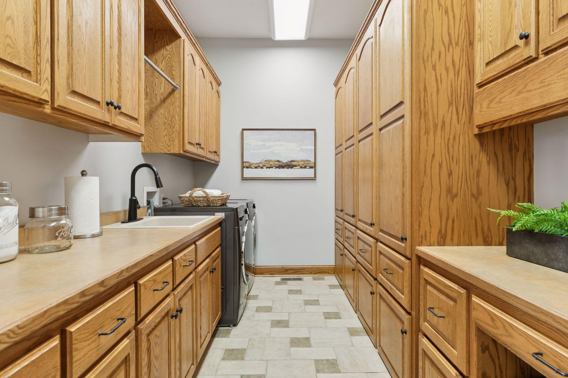 Main level laundry room