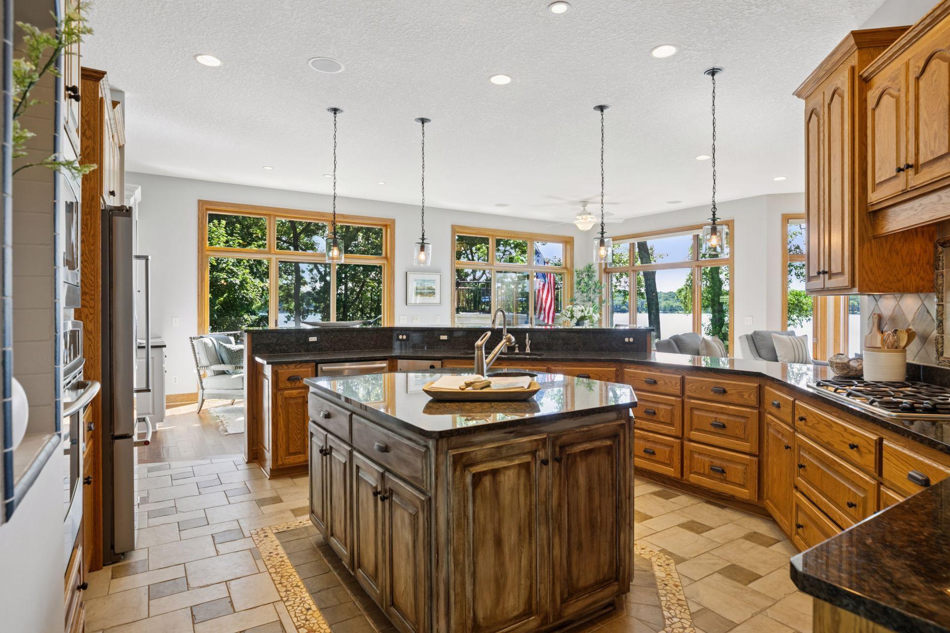 Large open kitchen