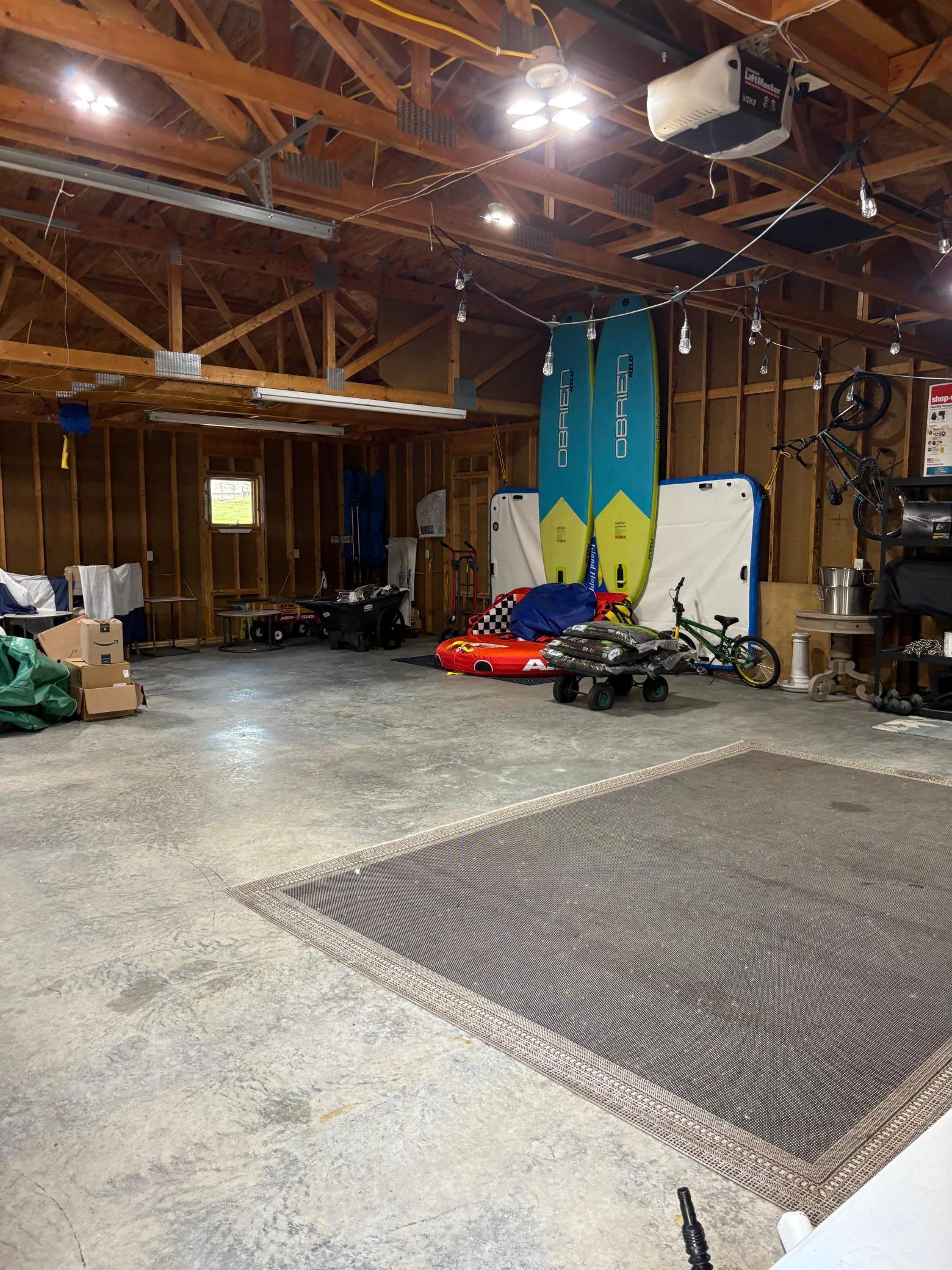 Dettached 3 car garage all ready for finishing, add insulation, heat and your imagination.