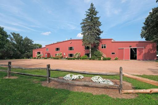 Front elevation of barn