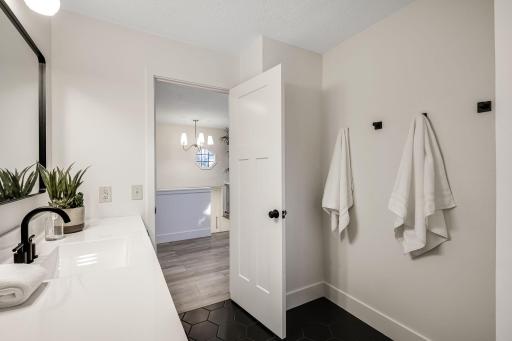Upper level bathroom