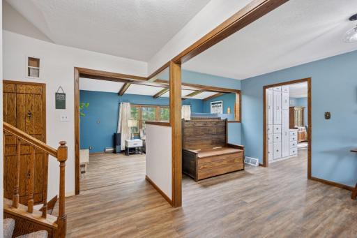 The open areas allow plenty of natural light to flood all of the rooms