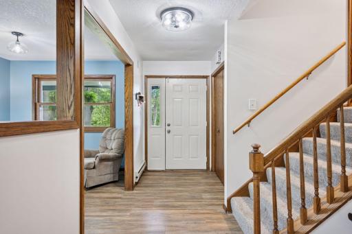 Great foyer space with large entry closet.