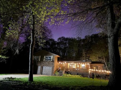 Check out the Northern Lights popping in the sky!