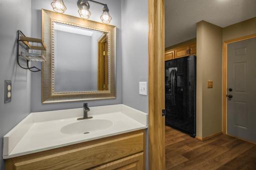 Main level half bath w/new water efficient toilet