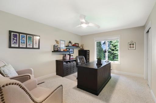 Third Bedroom in the lower level is currently used as an office, remove the chairs and you have room for a king-sized bed!