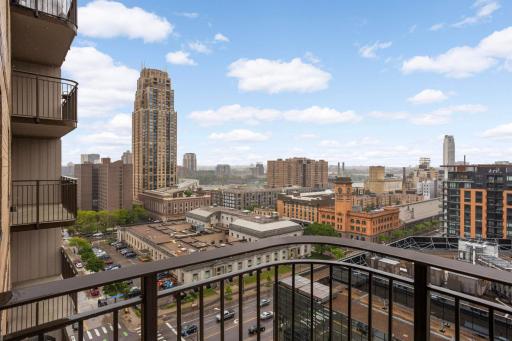 private balcony with stunning city views