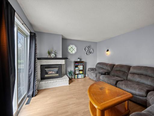 Photo for 406 5th Street NW, Montgomery, MN 56069 - listing #6748250 The living room is centered around this gorgeous stone fireplace.