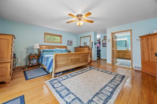 Lakeside master suite w/walk-in closet and beautiful bath area