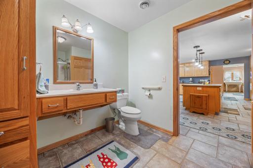 Primary bath with handicap accessibility