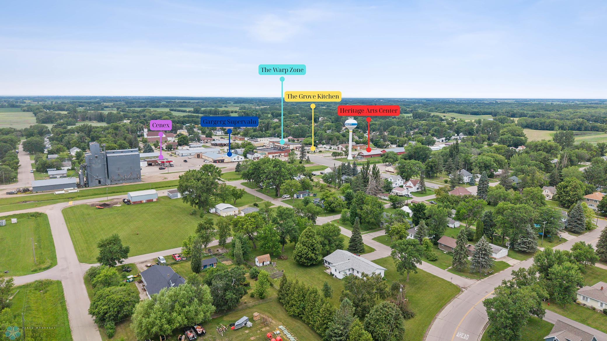 Aerial view over Twin Valley