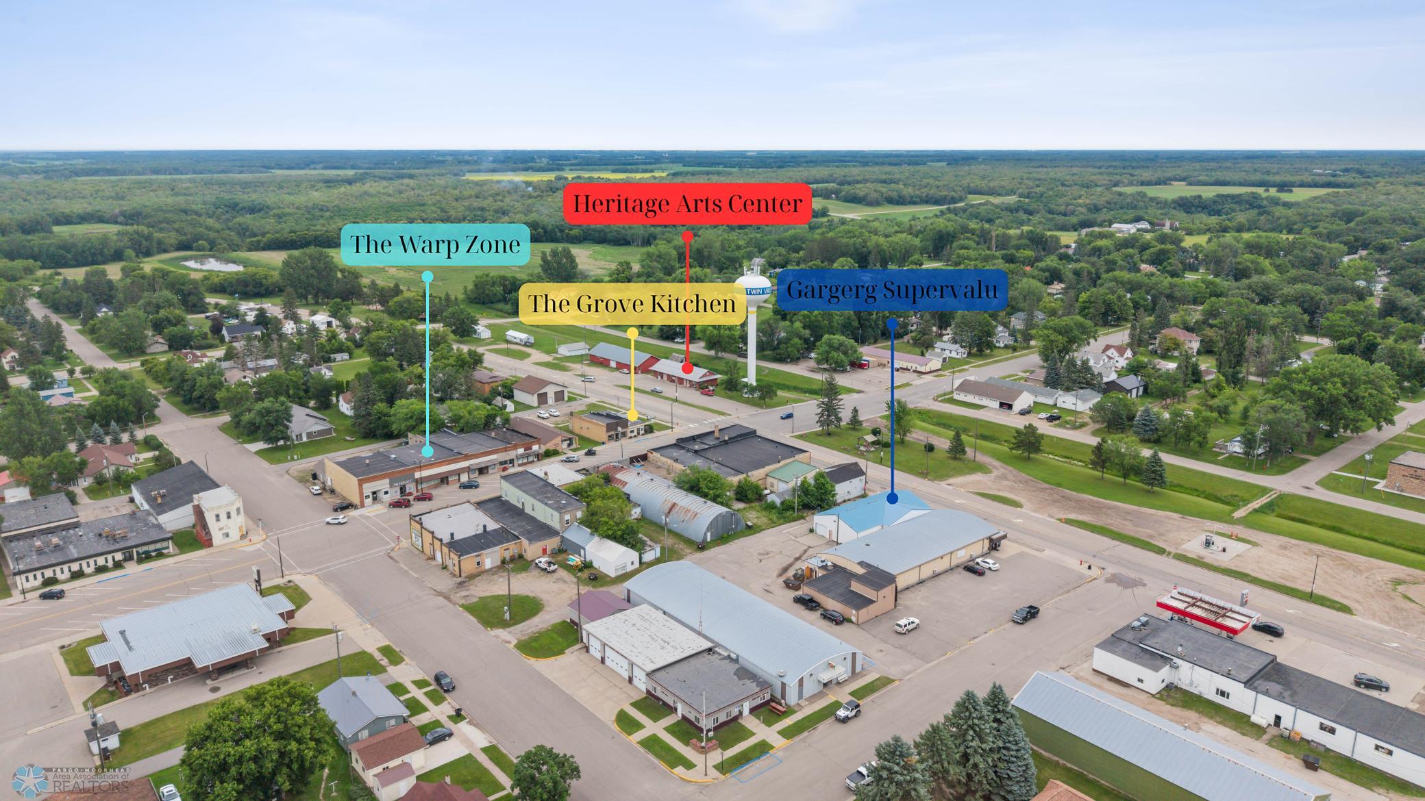 Views to Cenex, Garberg Foods Supervalu and other great places in Twin Valley!