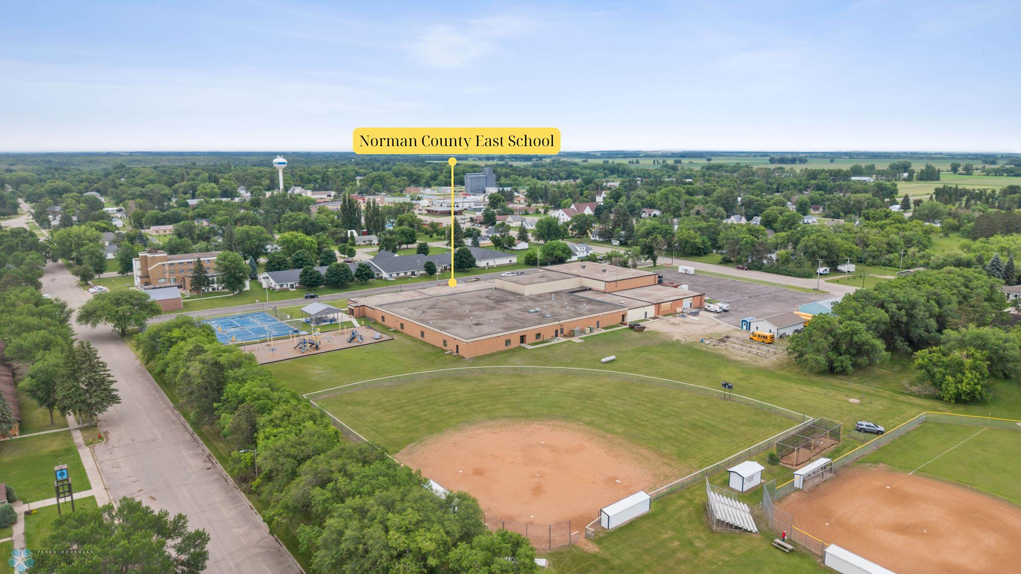 Norman County East School; Baseball Fields; Tennis Courts