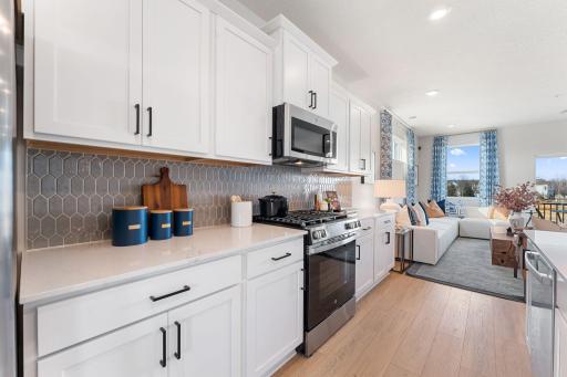 Timeless finishes blend an elevated feel with functionality.